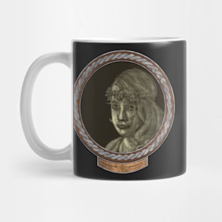 Melancholy Girl (frame silver celtic rope silver rim) Mug